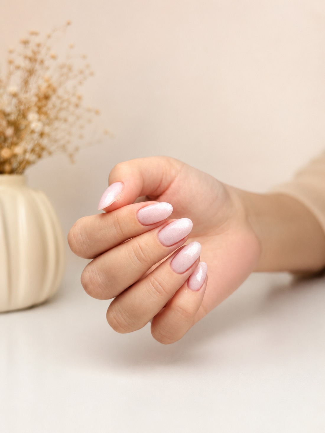 Gel polish shimmer